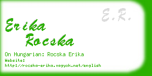 erika rocska business card